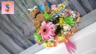 DIY Букет для первоклашки c игрушками и канцелярией