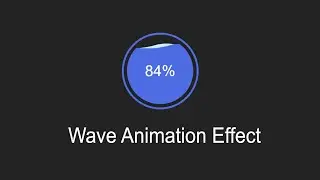 Water wave effect using Pure CSS and HTML | WITHOUT SVG | WITHOUT IMAGE  |  WITHOUT JQUERY
