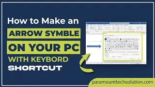 How to make an arrow Symbol on your PC