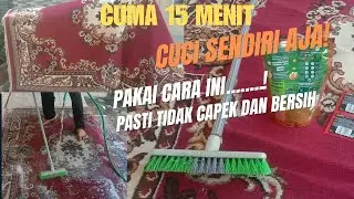cara cuci karpet dengan alat sederhana