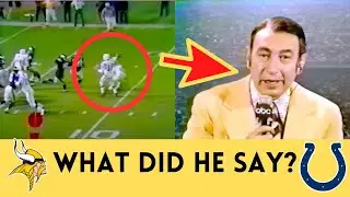 The DUMBEST Moment in Monday Night Football HISTORY | Colts @ Vikings (1971)