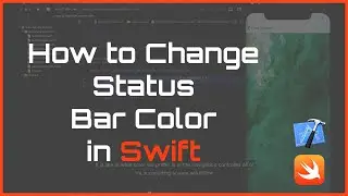 How to change status bar color with navigation bar in Swift