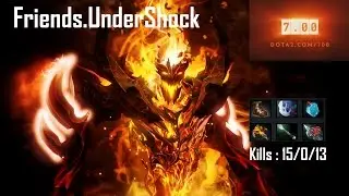 Friends UnderShock Shadow Fiend Beyond GodLike .....  Dota 2 7.01