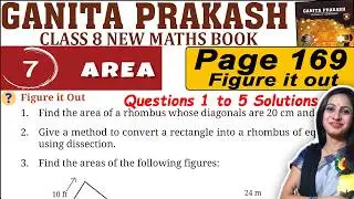 Class 8 Maths Ganita Prakash Part 2 Solutions | Chapter 7 Area | Page 169 Ques 1 to 5 Solution