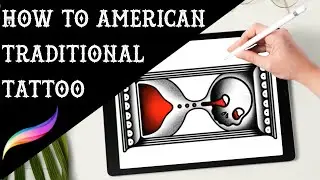 How to American Traditional Tattoo Procreate Tutorial