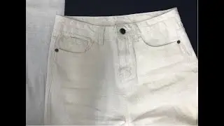 デニムのウエスト詰方