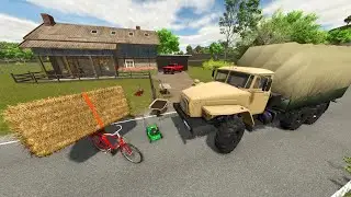 Starting Our Farm with $0 and a Bike | Farming Simulator 25 | Back in my Day 1