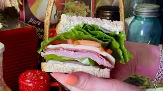 Making Sandwiches~Cutting fruit! (Whispered version) Packing picnic basket~ASMR
