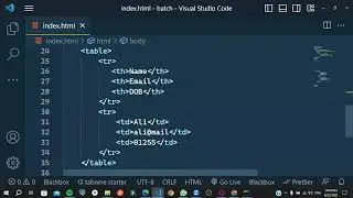 table tag use in html | HTML | Web development