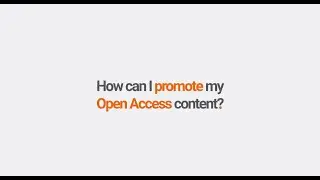 How can I promote my Open Access content?