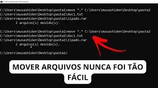 Como MOVER Arquivos Pelo CMD Do Windows 11/10