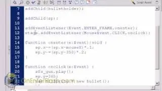 Adobe flash cs4 Game tutorial: Shooting