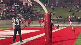 Watch now: Former North Scott quarterback Carter Markham throws a 17-yard touchdown pass to Drake