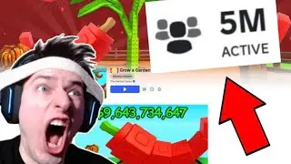У ЭТОЙ ИГРЫ ОНЛАЙН 5 МИЛЛИОНОВ 🤯 ВЫРАСТИ САД В РОБЛОКСЕ 🍆 Roblox: Grow a Garden