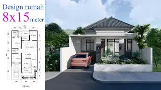 Desain rumah 8 x 15