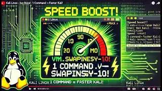 ⚡ Boost Kali Linux Performance in 1 Command! 🚀