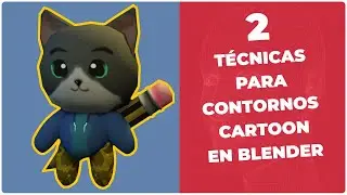 2 Métodos para crear un LINEART CARTOON para tus modelos 3d