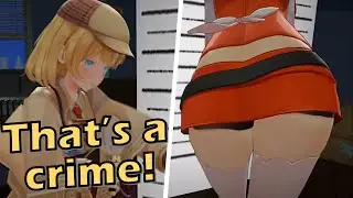 Ame decides to Inspect Kiara's upgraded Butt