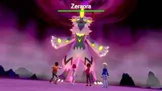 Pokemon shield Encountering Shiny Zeraora