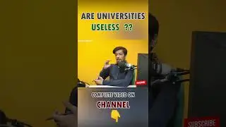 Are Universities Useless ?