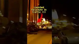 Drag Race Nissan GT-R Parachute Stunt on Golden Gate Bridge!  