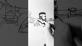 Рисую майора Нечаева из ATOMIC HEART 