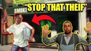 I Got Caught Stealing From The Zaza Shop - GTA 5 RP