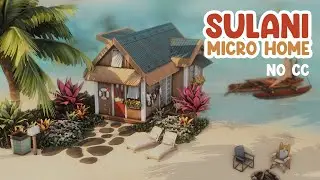 Micro Sulani Beach House 🩴 The Sims 4 Speed Build
