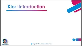 Ktor introduction: Basic ideas