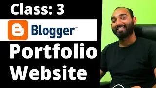 Create a Portfolio Website on Blogger - Customize a Blogger Theme - Header Section - 