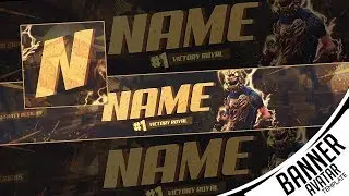 FREE FORTNITE YOUTUBE BANNER & AVATAR TEMPLATE - PHOTOSHOP DOWNLOAD