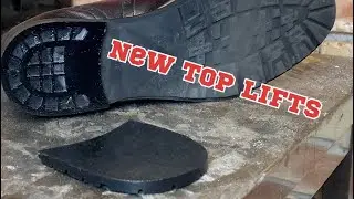 New Top Lifts (Heels) for Shoes. Shoe Repair Shop [ASMR]