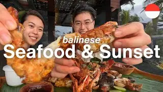 🇮🇩 Jimbaran Seafood Dinner but Better? Sunset seafood dinner in BALI [Indonesia Ep. 7]