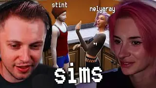 СТИНТ И НЕЛЯ ИГРАЮТ В СИМС 4 (КООП)