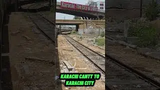 Karachi Cantt to Karachi City Beautiful ans Longest Curve #karachithecityoflights #sukkurexpress