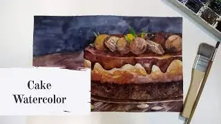 Cake watercolor/ Торт акварелью