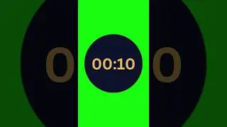 Digital 10 seconds timer green screen #timer #countdown #chromakey #greenscreeneffects