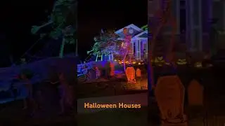 Halloween Houses 🎃 #halloween #spooky #scary #skeleton #vampire #ghost