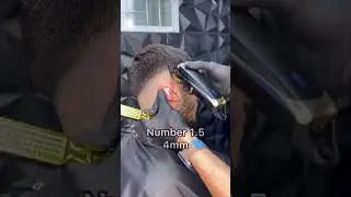 Mid fade Barber shop Hair cut 2025