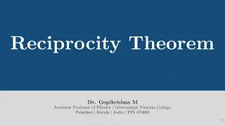 Reciprocity Theorem