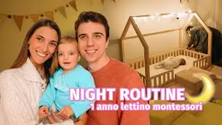 Nighttime routine for 1 year old with a Montessori bed