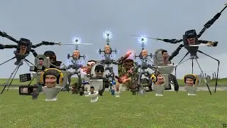 SKIBIDI TOILETS NEW EPISODE SPARTAN KICK VS ALL SKIBIDI TOILETS ENFARNO TESLA  FUNNEL gmod
