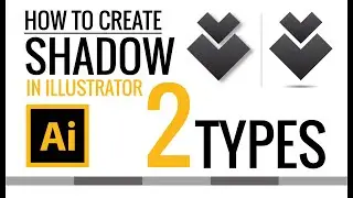 How to create shadow in Illustrator | 2 Types of Shadows | Zeedign Tutorial