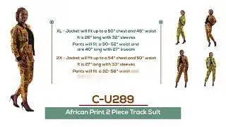 African Print 2 Piece Track Suit