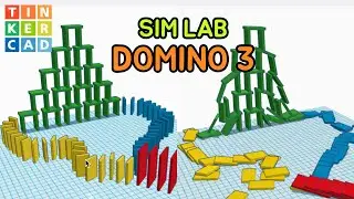 Domino  Mission 3 - Nomal - Tinkercad 3D modeling Sim Lab