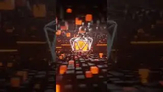 3d cube animation rending @Acer aspire 7 leptop