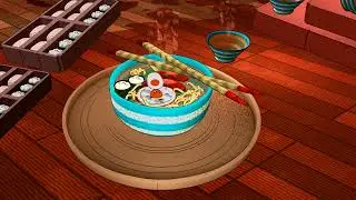Anime Style Ramen 2. Blender 4.2 Procedural Workflow.  Geometry Nodes & Procedural Textures.