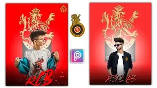 IPL 2021 Photo Editing || ipl photo editing picsart || rcb team ipl photo editing