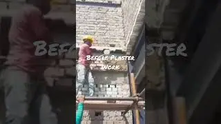 Short Video.  Before  Wall plaster Work.