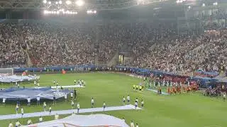 Uefa super cup 2023 - opening ceremony - the teams
